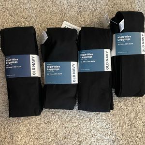 Old Navy High Rise Black Leggings XL Tall
